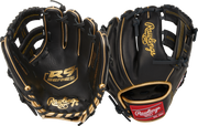 Rawlings R9 Baseball Series Training 9.5-Inch Baseball Glove - Right Hand Thrower - Black