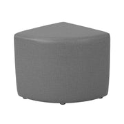 Pro Series Upholstered Pie Ottoman 18" Height - Slate Gray Crosshatch