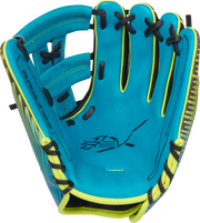 Rawlings Rev1X Series 11.75-Inch Baseball Glove - Right Hand Thrower - Teal/Yellow/Black