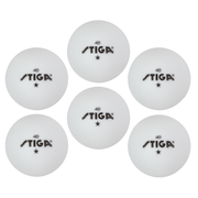 STIGA 1-Star White Balls (6-pack)