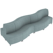 Pro Series Connect Edged Crest Seating, 12-Piece Set - Sky Blue Crosshatch
