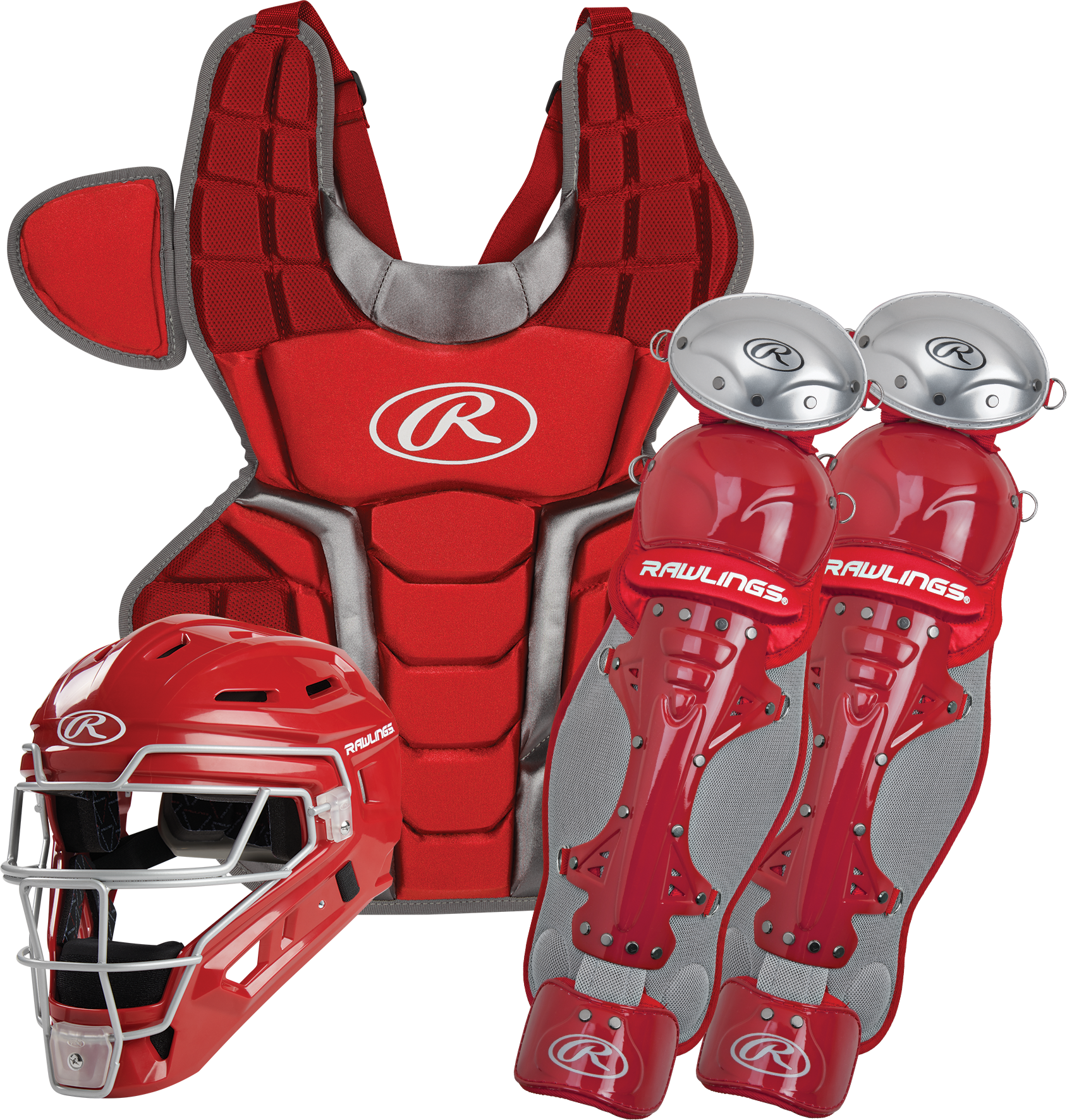 Rawlings Renegade Series Youth Catchers Set - Scarlet/Silver