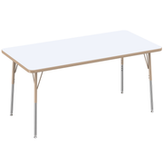 30" x 60" Rectangle Dry-Erase Activity Table with Adjustable Standard Swivel Glide Legs - Whiteboard/Sand