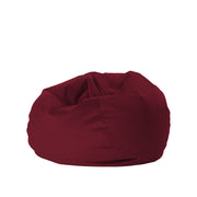 30" Round Velvety Bean Bag - Bordeaux