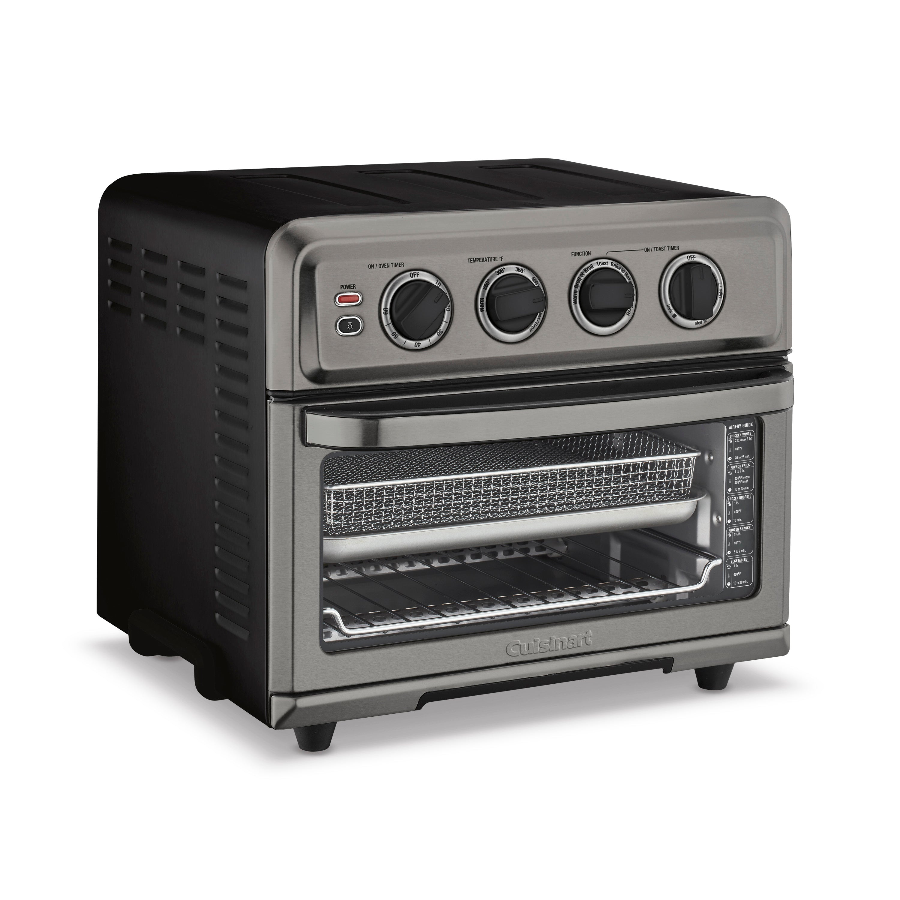 Air Fryer Toaster Oven with Grill - Black Stainless