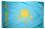 Kazakhstan Flag 5x8 ft. Nylon SolarGuard Nyl-Glo 100% Made in USA to Official United Nations Design Specifications.