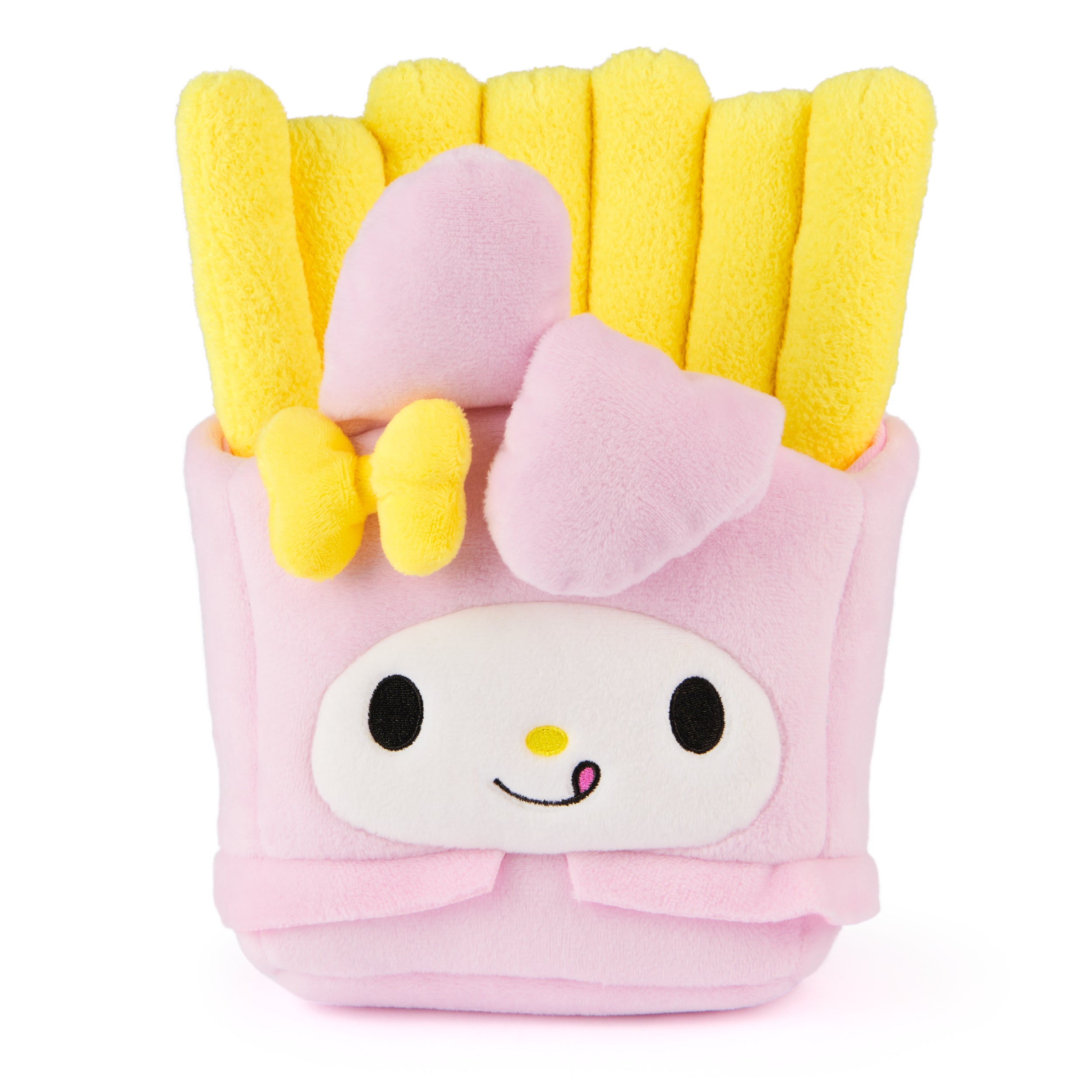 GUND Sanrio Official Hello Kitty and Friends My Melody French Fries Plush, Collectible Plush Toy, Stuffed Animal for Ages 1 and Up, Pink/Yellow, 8”