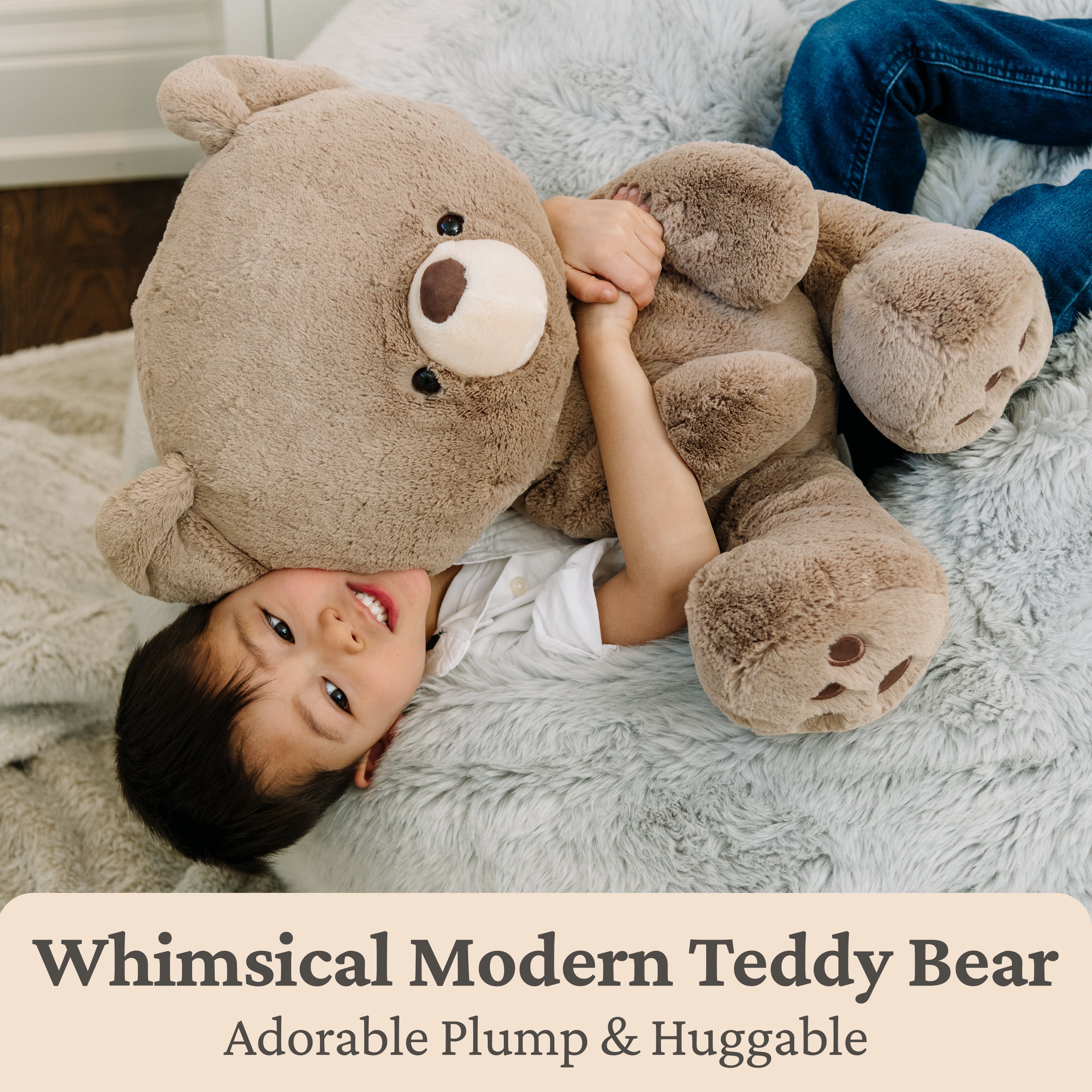 GUND Kai Teddy Bear, Premium Plush Toy Stuffed Animal for Ages 1 & Up, Taupe/Light Brown, 23"