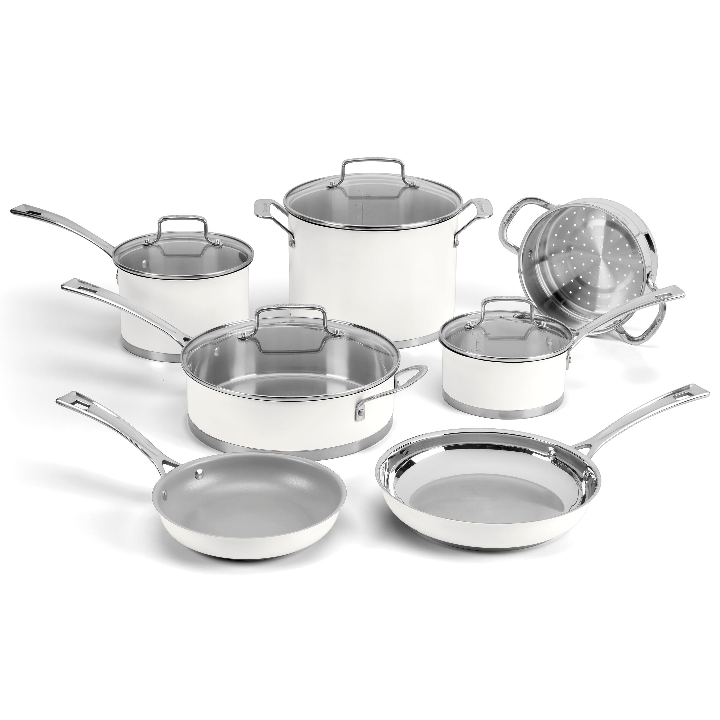 11 Piece Matte White Set