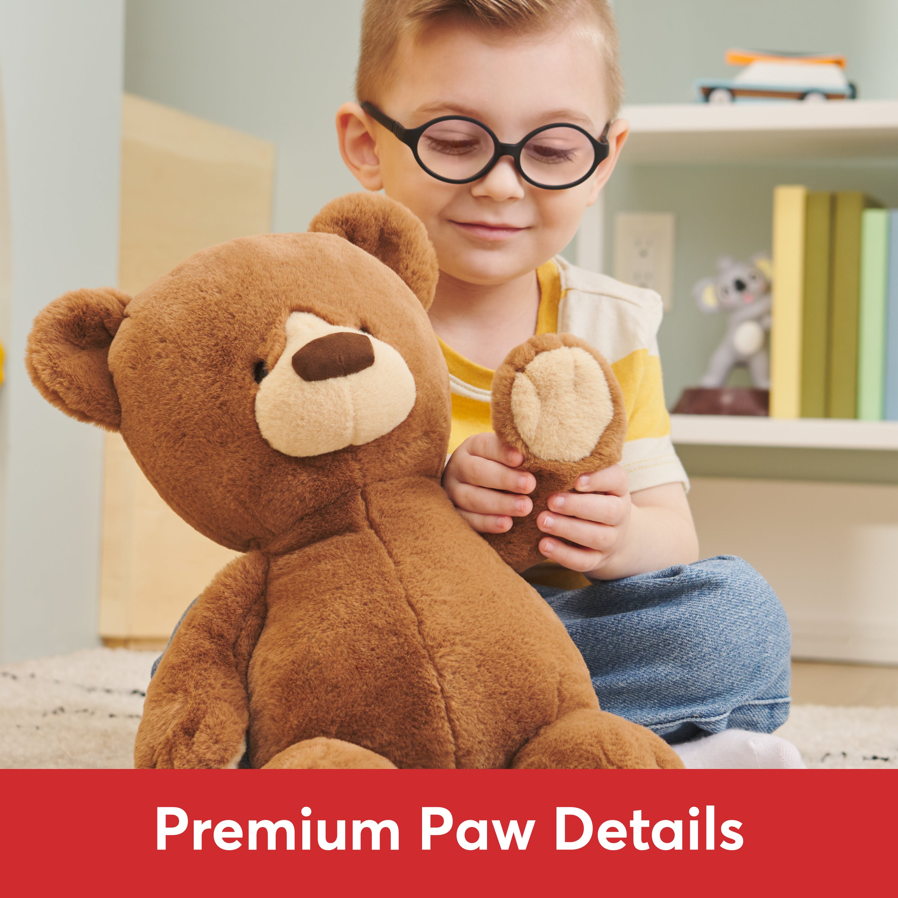 GUND Knox Teddy Bear, Premium Stuffed Animal for Ages 1 and Up, Brown/Cream, 12”