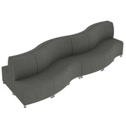 Pro Series Connect Edged Crest Seating, 12-Piece Set - Slate Gray Crosshatch