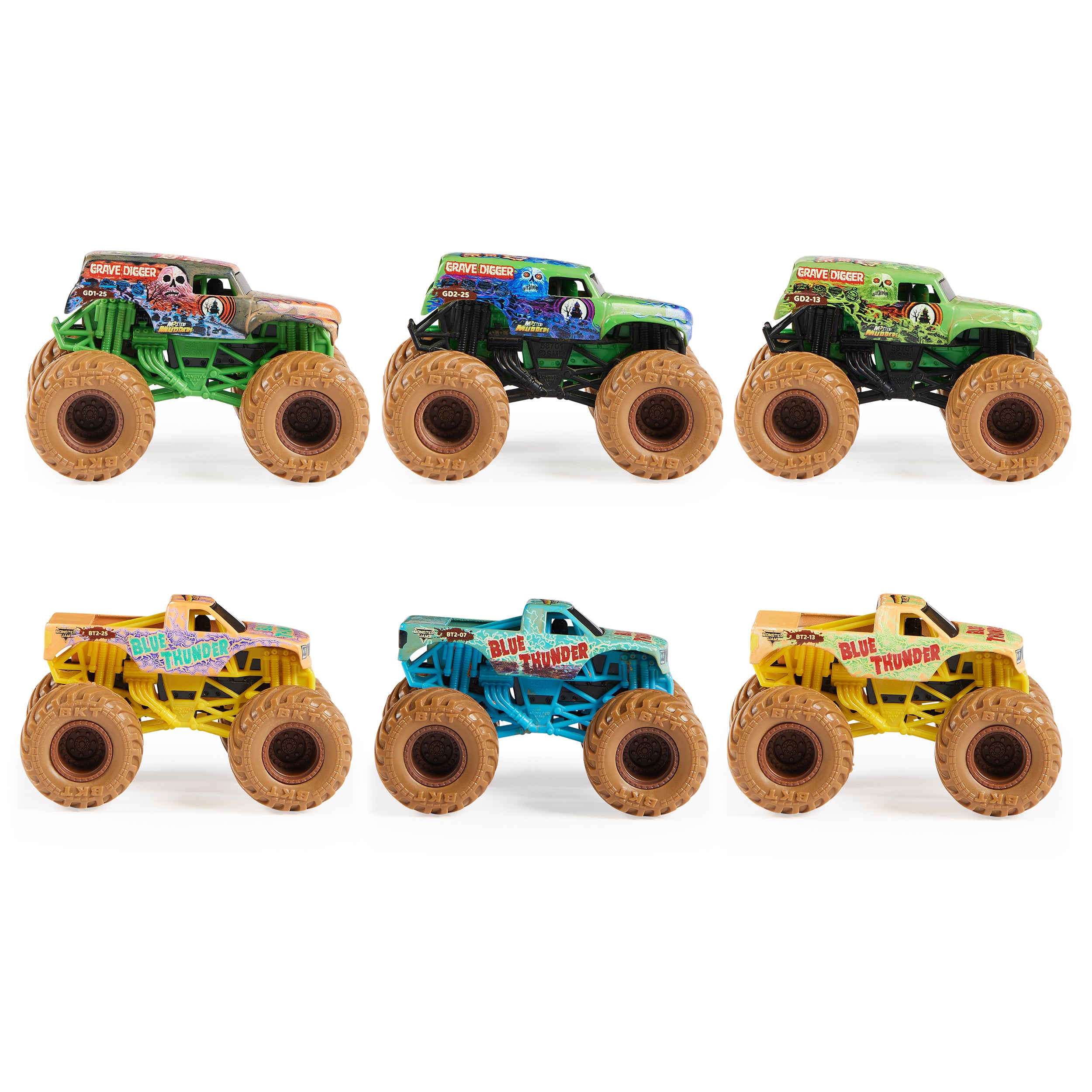 Monster Jam, Mystery Mudders, Official Die-Cast Monster Truck, Wash to Reveal, 1:64 Scale Styles Will Vary