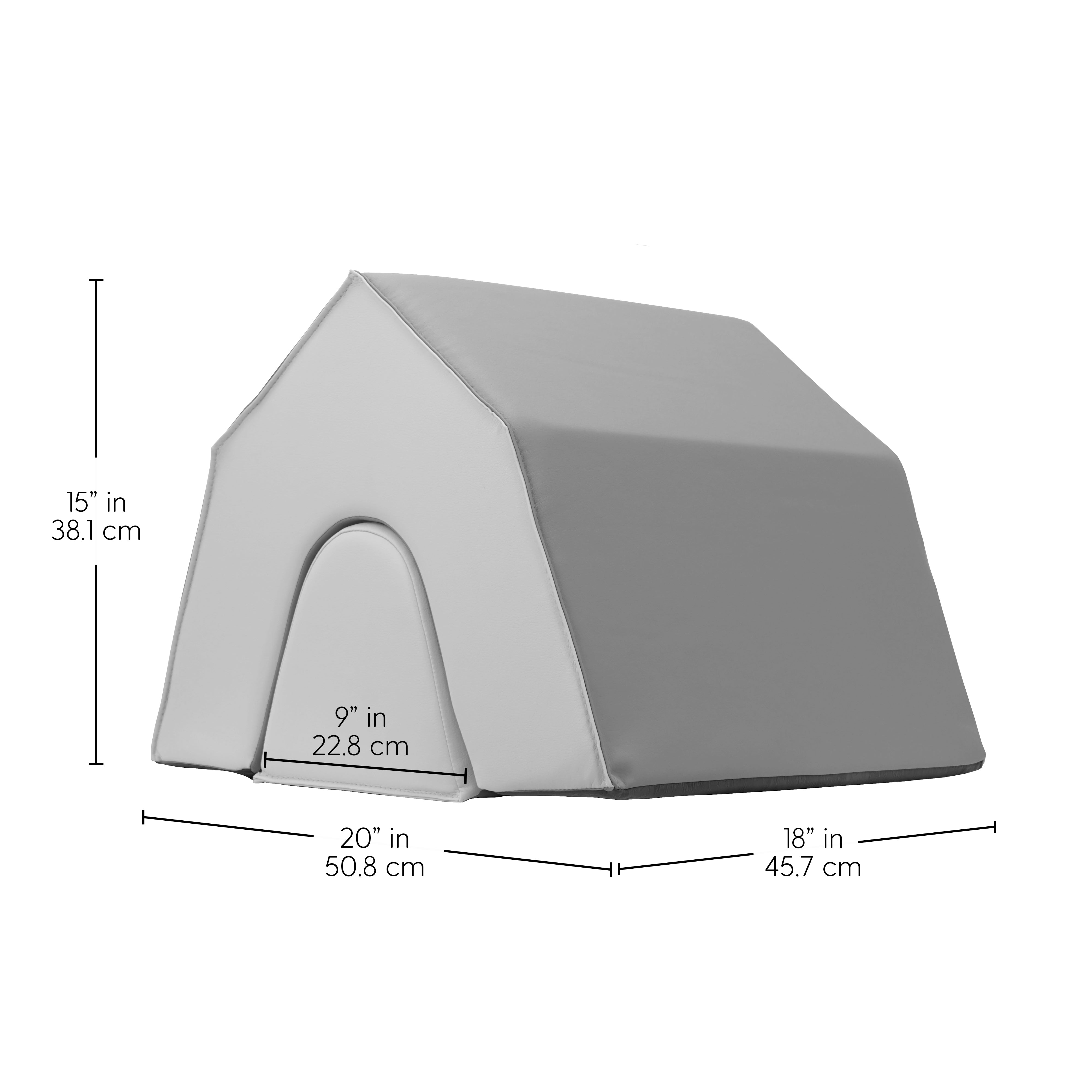 SoftScape Peaked Playspace Climber, 3-Piece Set - Smoke/Sterling