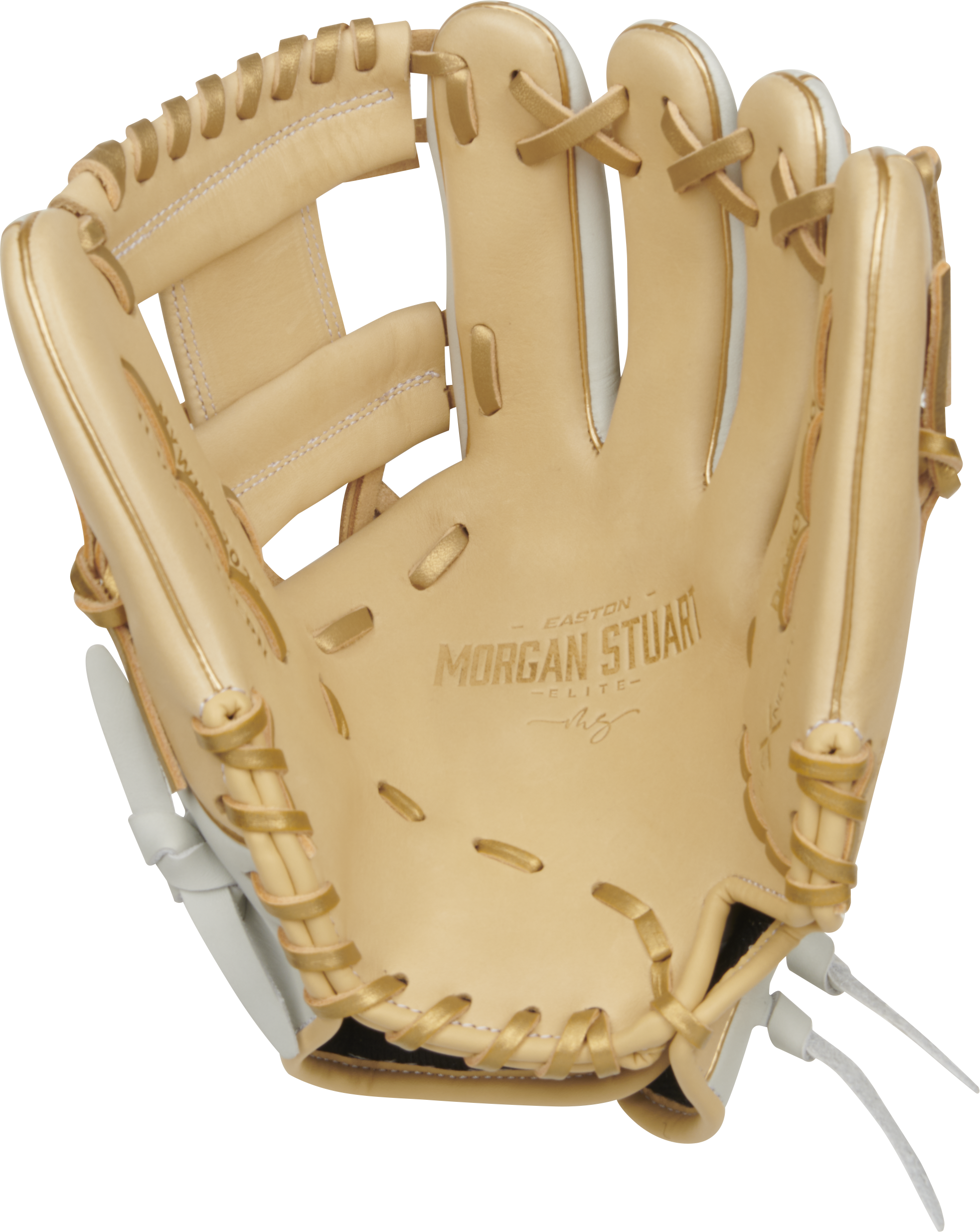 Easton Elite Series Morgan Stuart 11.5-Inch Softball Glove - Right Hand Thrower - Camel/White
