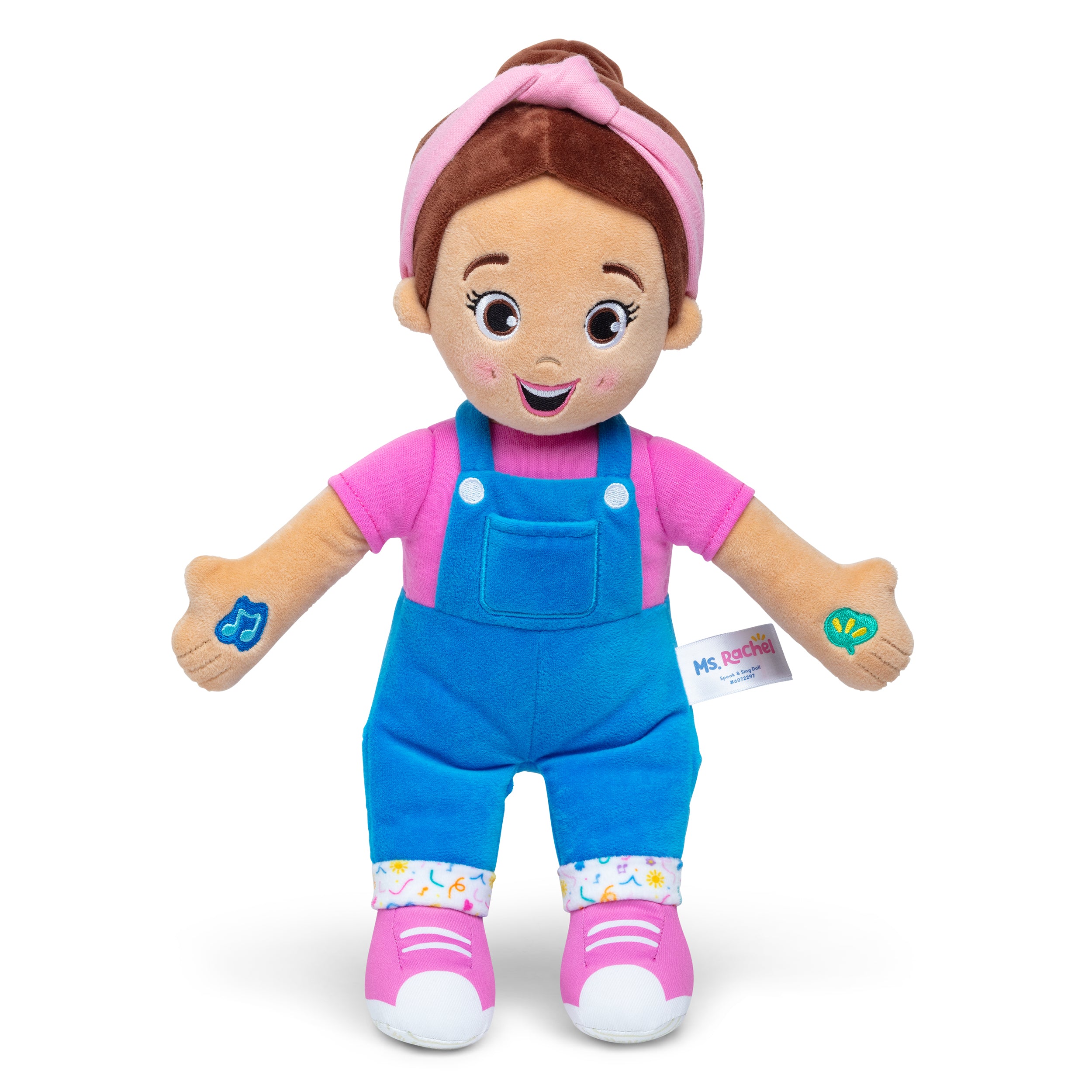 Ms. Rachel Official Speak & Sing Doll, 16” Tall Interactive Toy with 4 Songs & 16+ Phrases, Toddler Toys for Girls & Boys Ages 6 Months to 3+ Years