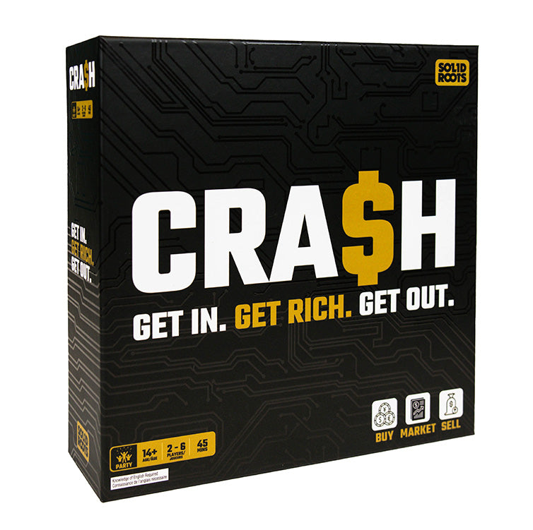 Spin Master Games, SolidRoots Crash, The Crypto Currency Family Strategy Game from the Makers of Mind The Gap, Family Games for Game Night, Ages 14+