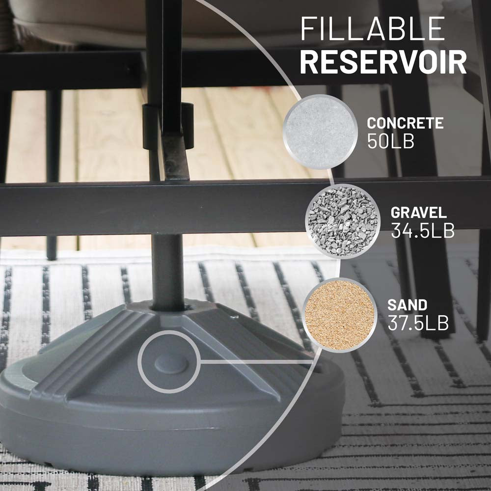 Umbrella Base Empty (Grey)