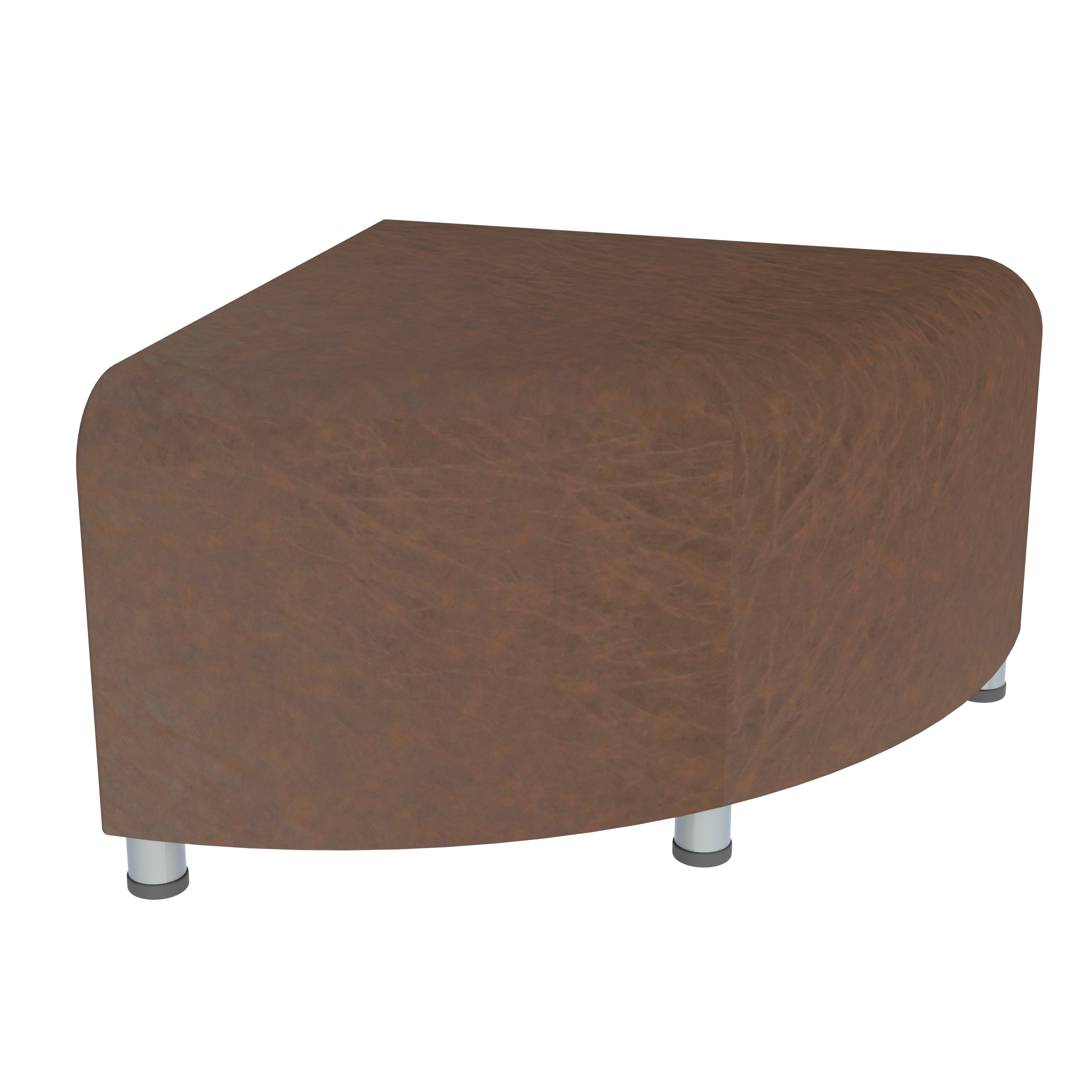 Pro Series Rustic Connect Curved Swell Seating, 16-Piece Set - Walnut