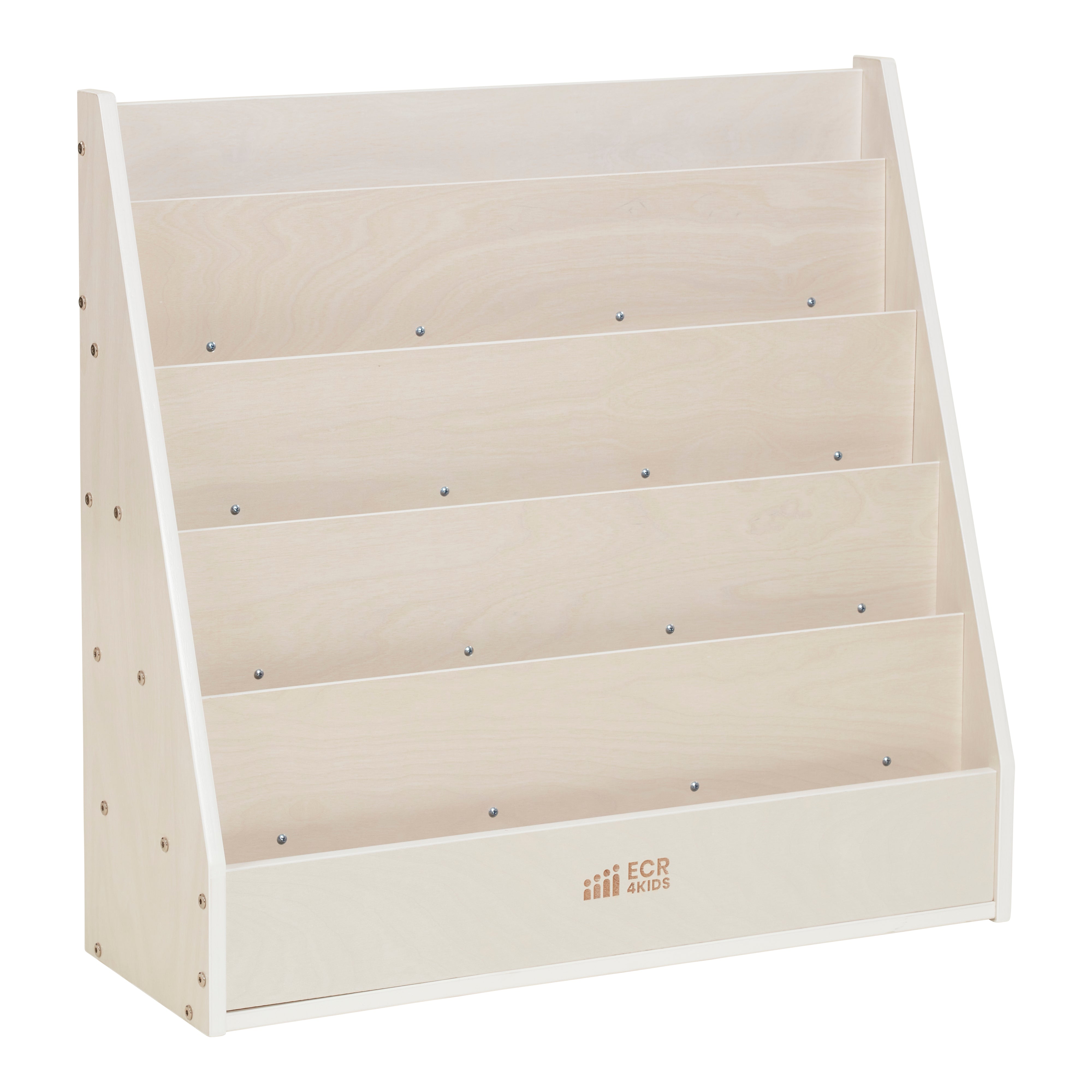 Streamline Single-Sided Book Display - White Wash