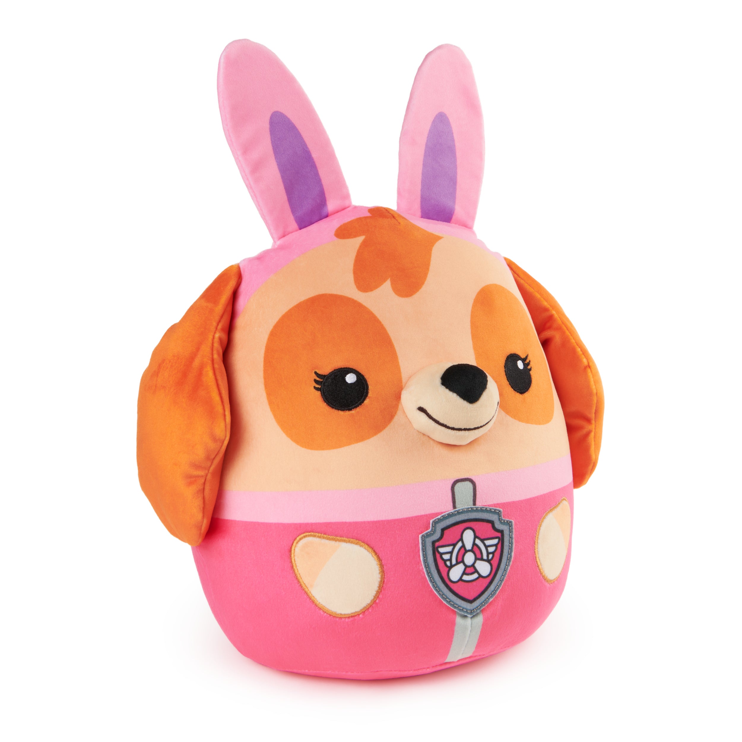 PAW Patrol Easter Bunny Skye Squish Plush, Official Toy from the Hit Cartoon, Special Edition Squishy Stuffed Animal for Ages 1 and Up, 12”