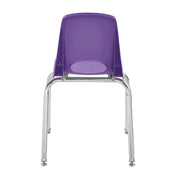 16" Stack Chair with Swivel Glides - Purple