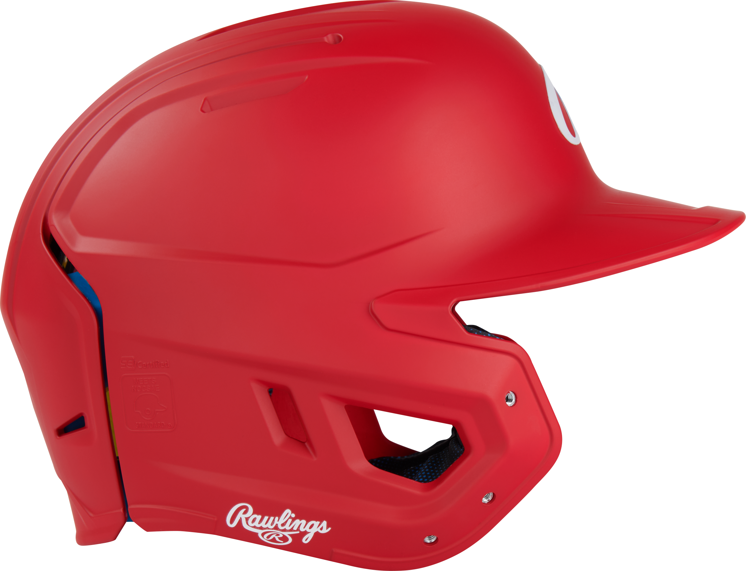 Rawlings Mach Fit Matte Osfm Batting Helmet - Scarlet