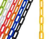 2" Plastic Chain ‐ Yellow ‐ 100ft box