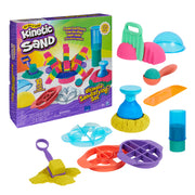 Kinetic Sand, Ultimate Sandisfying Set with 2lbs Play Sand Pink, Yellow & Teal, 10 Tools & Molds, Sensory Toys for Kids Ages 7 and up
