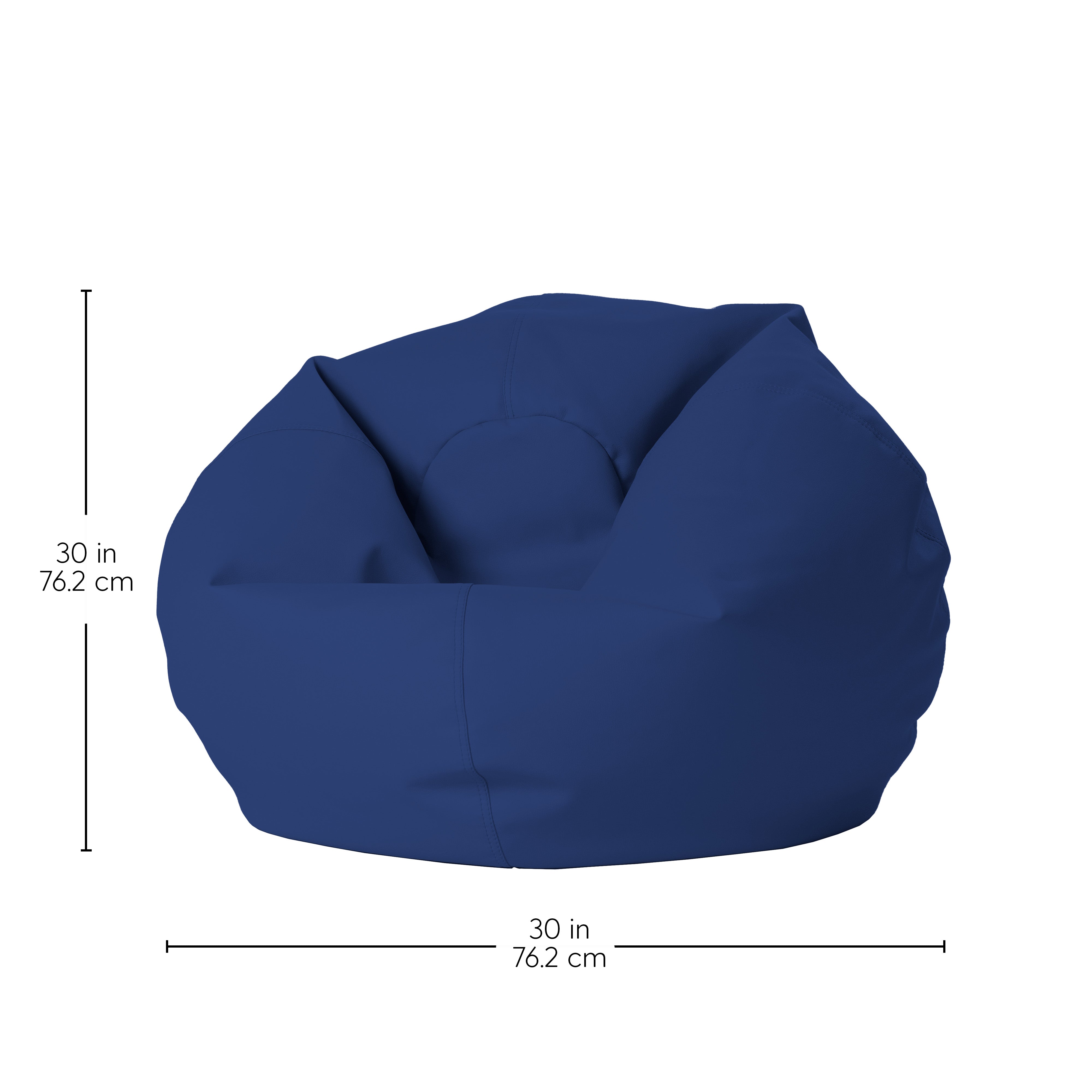 30" Round Vinyl Bean Bag - Eclipse