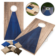 Triumph LED 2X4 Blue/Grey All-Wood Bag Toss