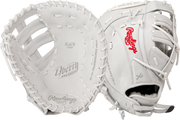 Rawlings Liberty Advanced First Base Mitt 13-Inch Softball Glove  - Right Hand Thrower - White