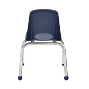 12" Stack Chair with Ball Glides - Navy