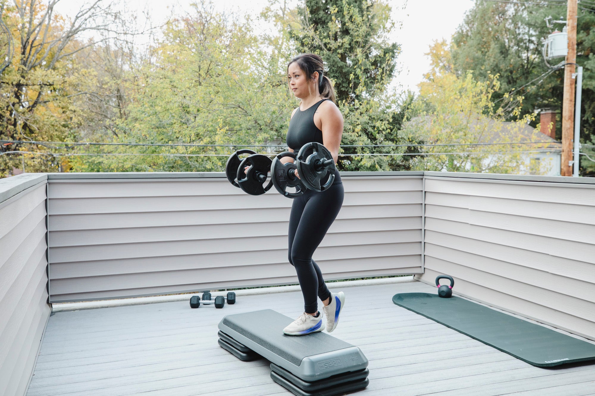 Step Adjustable Dumbbell Set