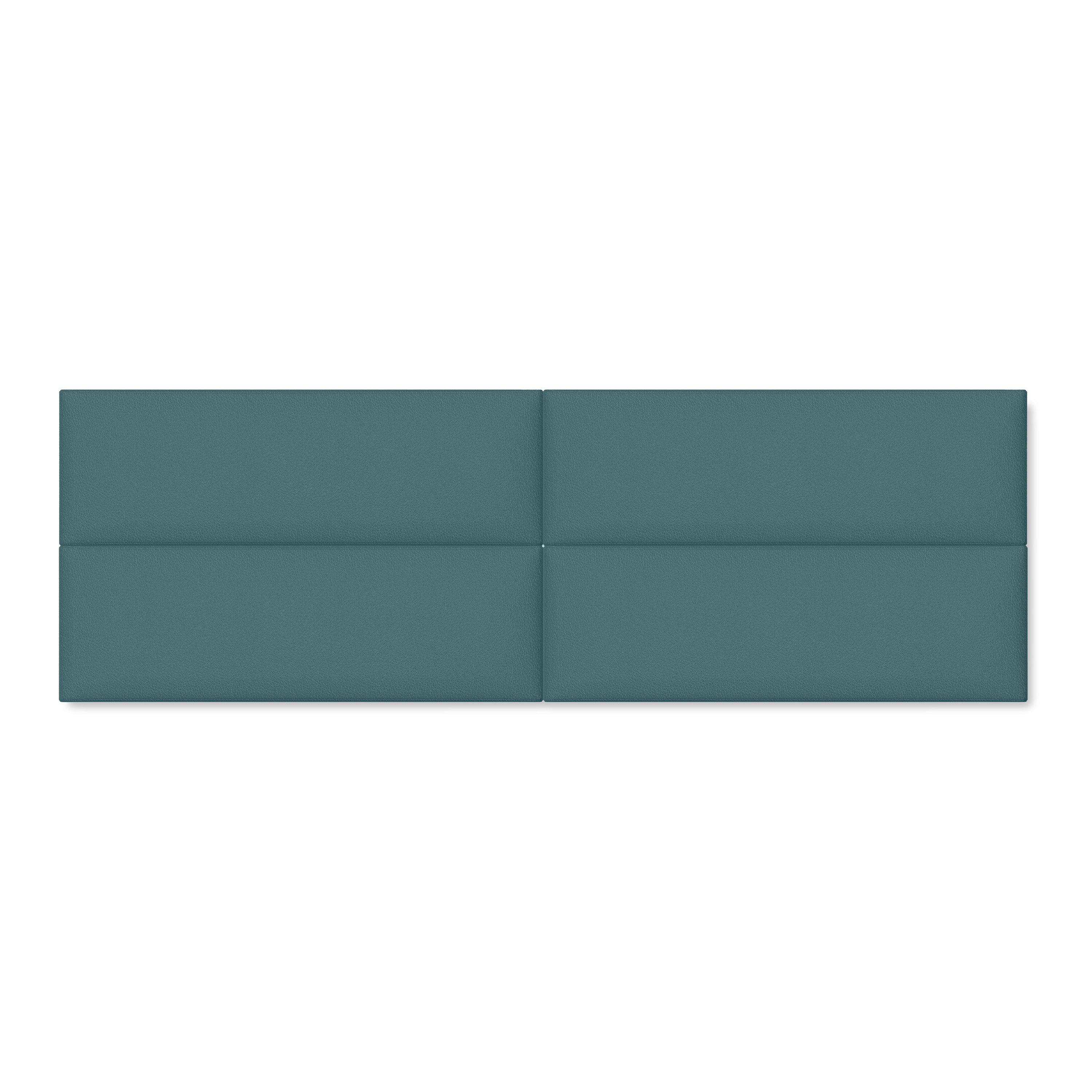 Jaxx Panelist Modern Padded Headboard – Set of 4 Wall Mounted Panels (Each 11.25" x 38") - King, Vegan Leather, Thunder Grey