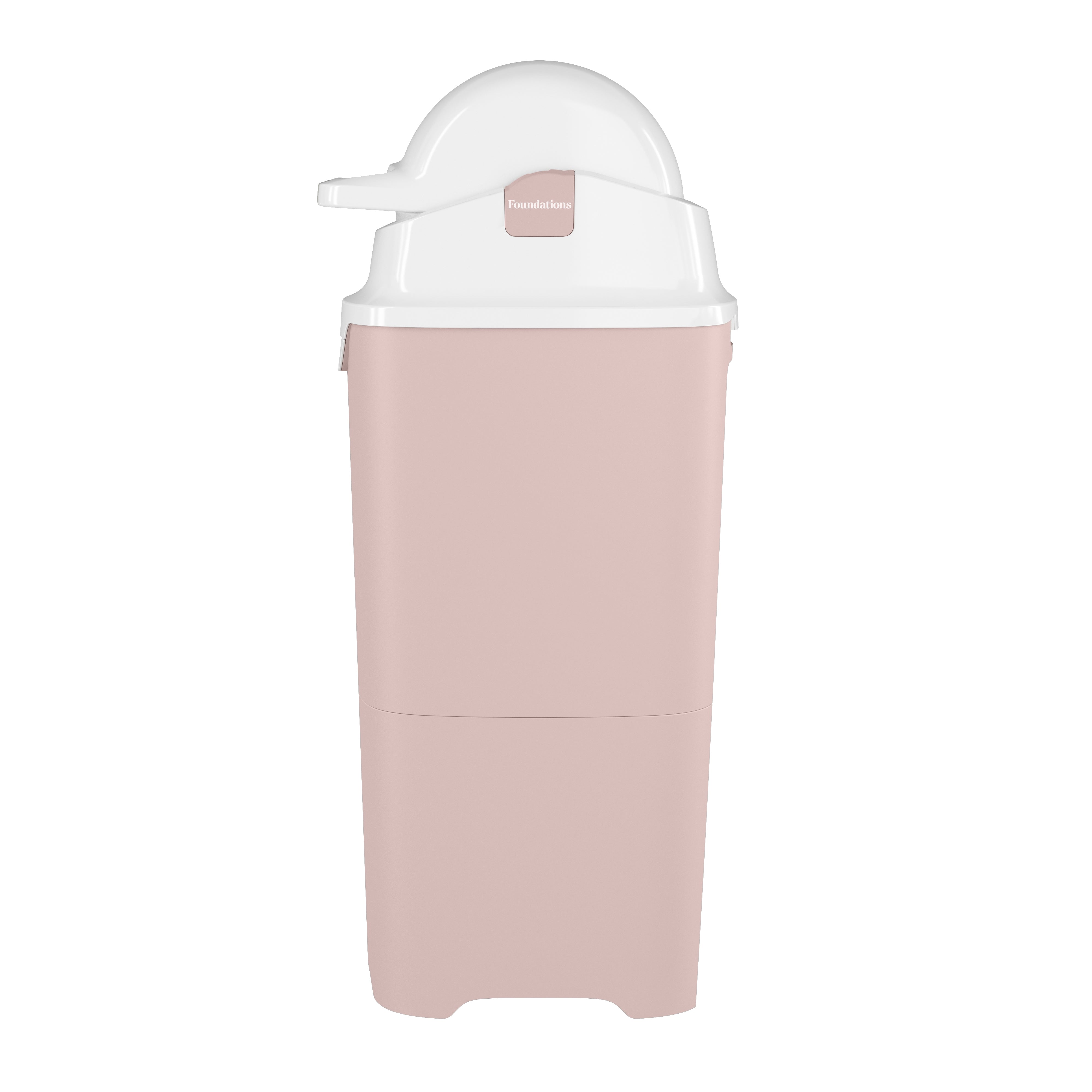 Foundations Tall Diaper Pail, Pink