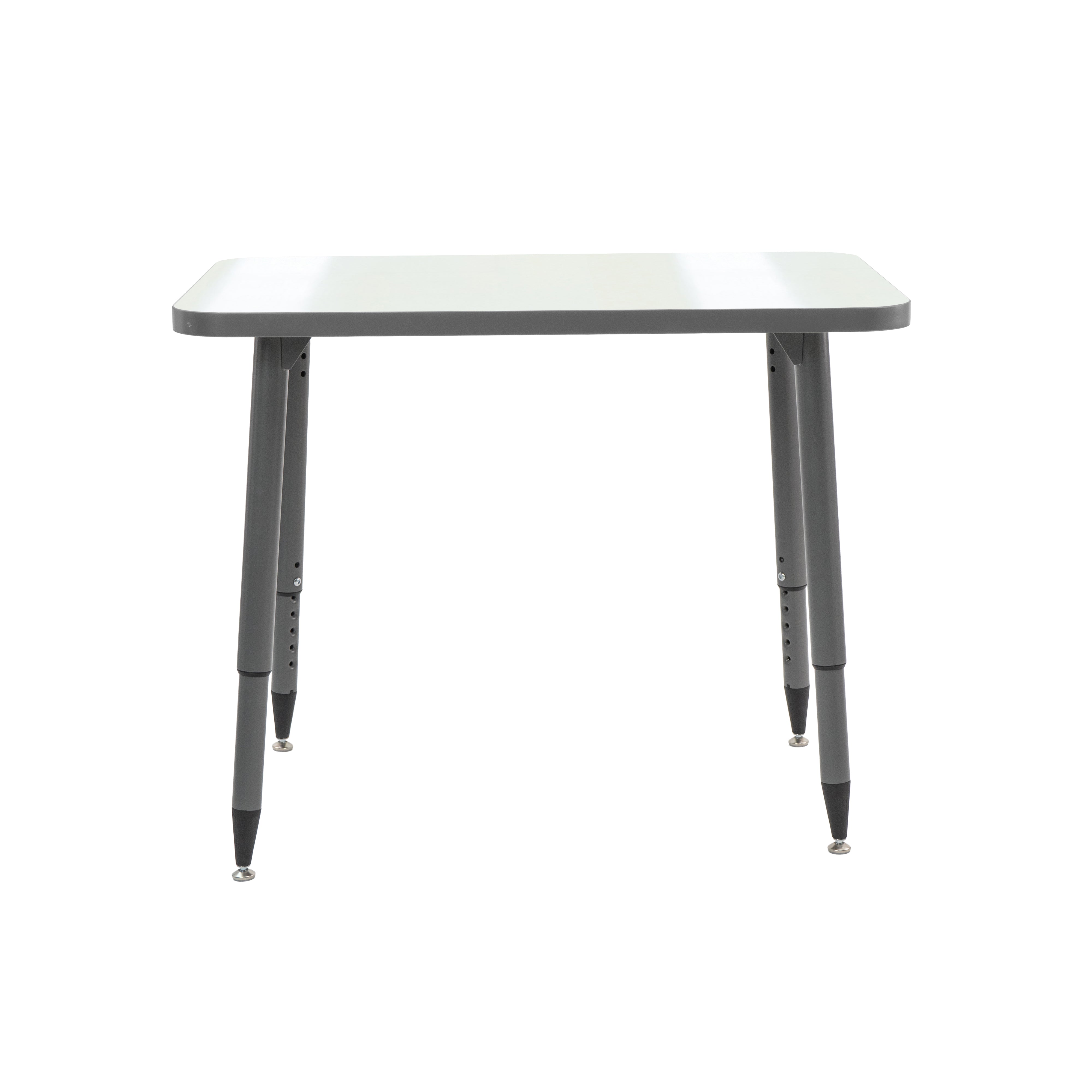 Adapte 24" x 36" Rectangle Dry-Erase Activity Table with Adjustable Tapered Legs - Whiteboard/North Sea