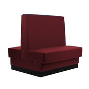 Pro Series Double-Sided Restaurant Booth Seating - Burgundy