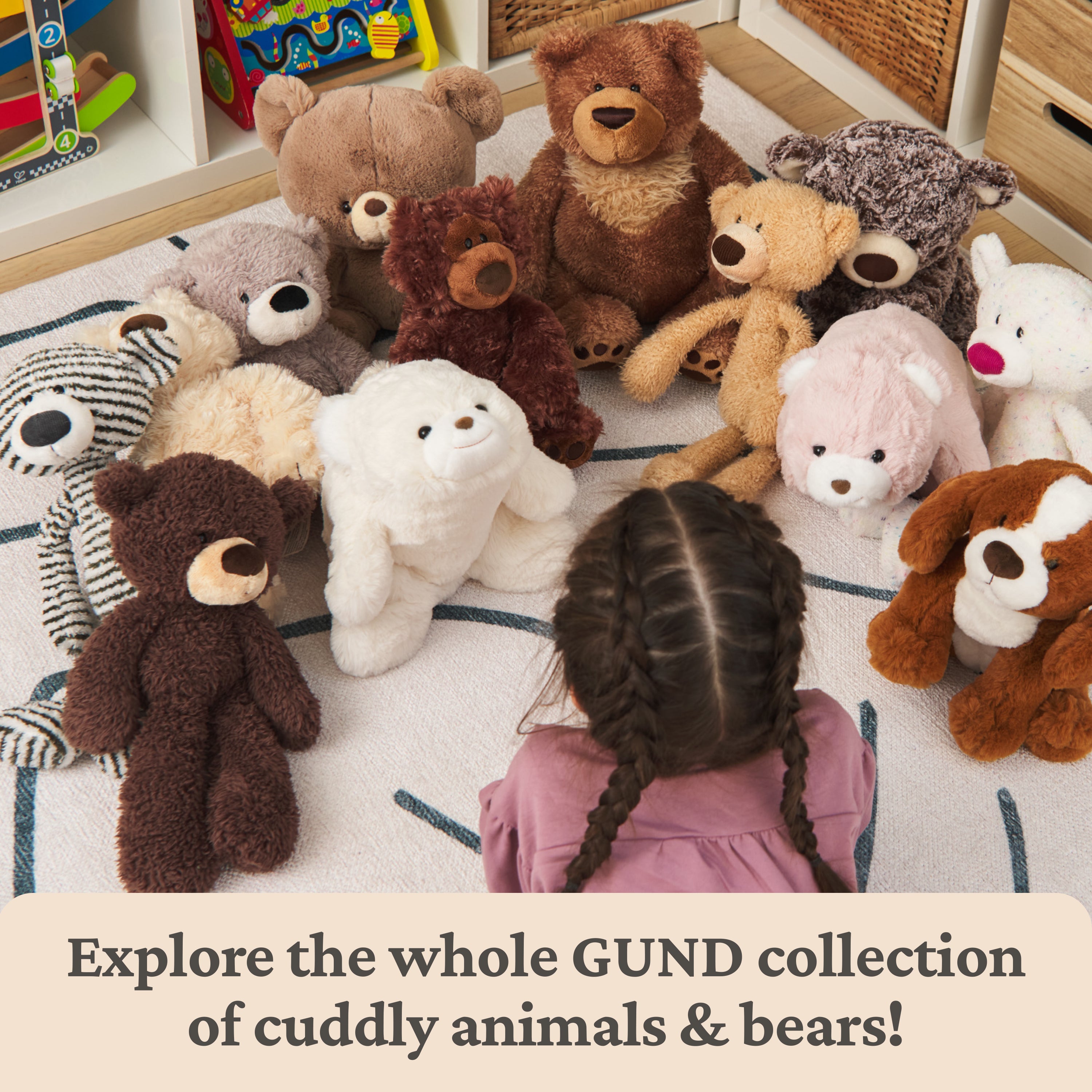 GUND Original Snuffles Teddy Bear, Premium Stuffed Animal for Ages 1 and Up, Gray, 10”