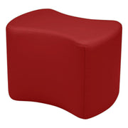 Pro Series Upholstered Bowtie Ottoman 18" Height - Crimson