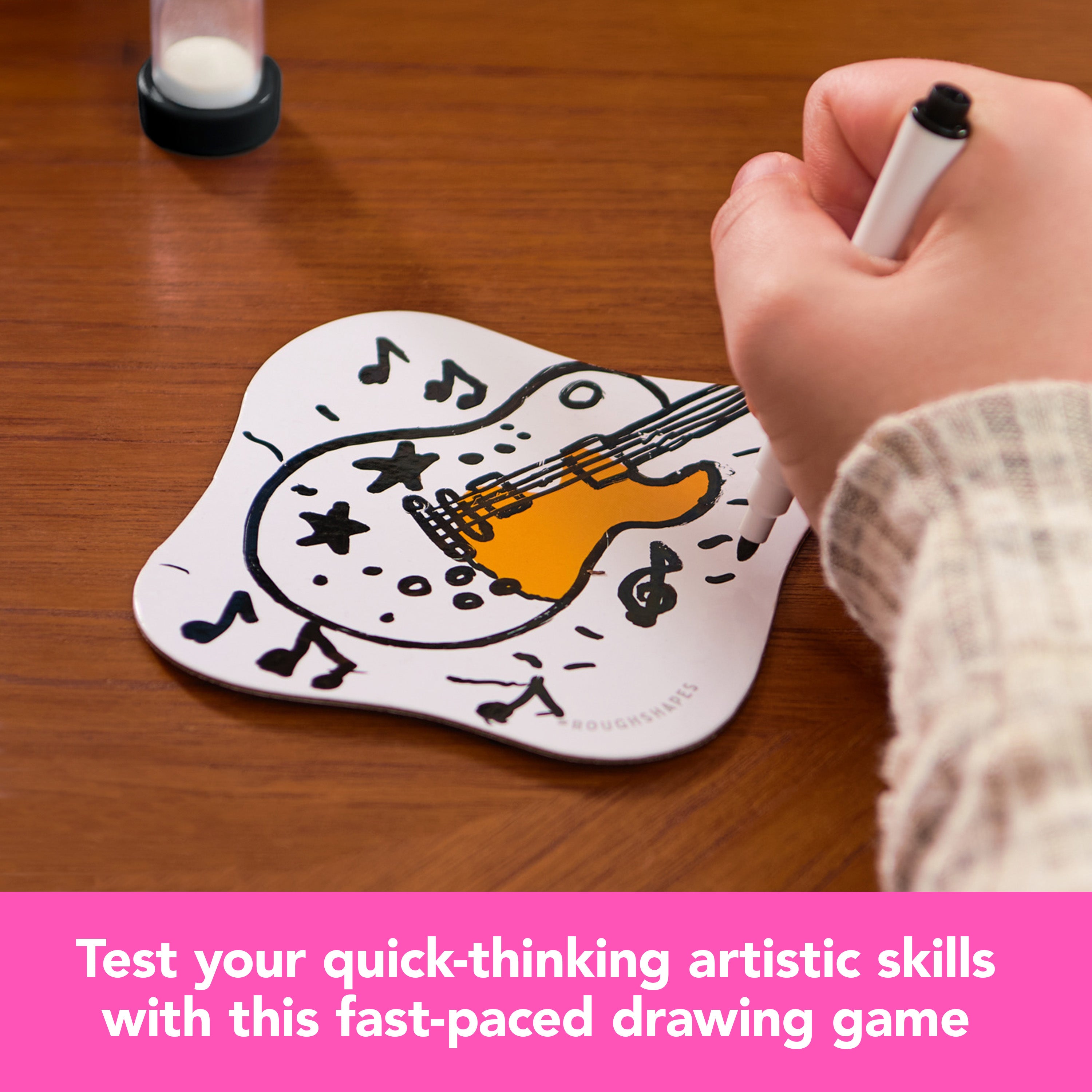 Spin Master Games, Rough Shapes, Quick-Drawing Game for Artists & Doodlers of All Levels with Hilarious & Challenging Prompts, Easy Indoor Activity, for Kids & Family, 3-10 Players, Ages 8 & Up