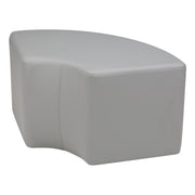 Pro Series Upholstered Quarter Circle Ottoman 18" Height - Gray