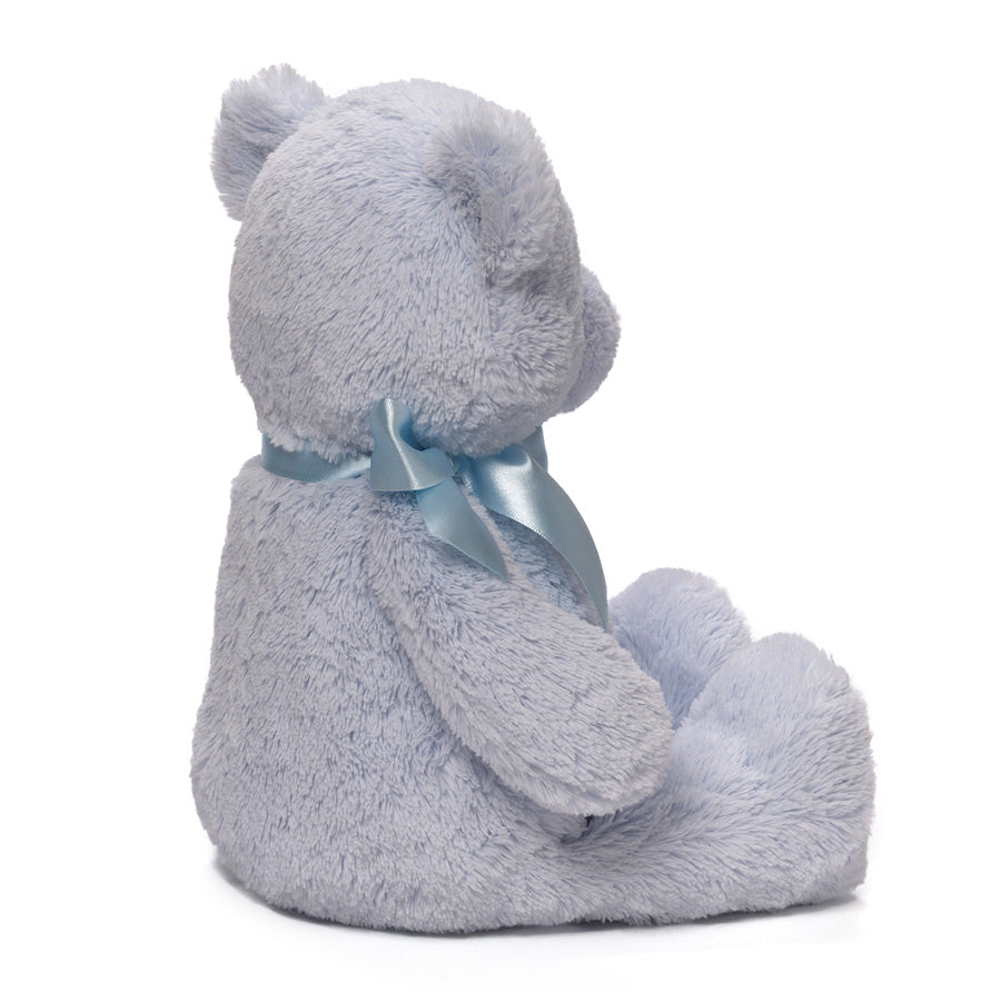 Baby GUND, My First GUND Teddy Bear, Ultra Soft Animal Plush Toy for Babies and Newborns, Blue, 15”