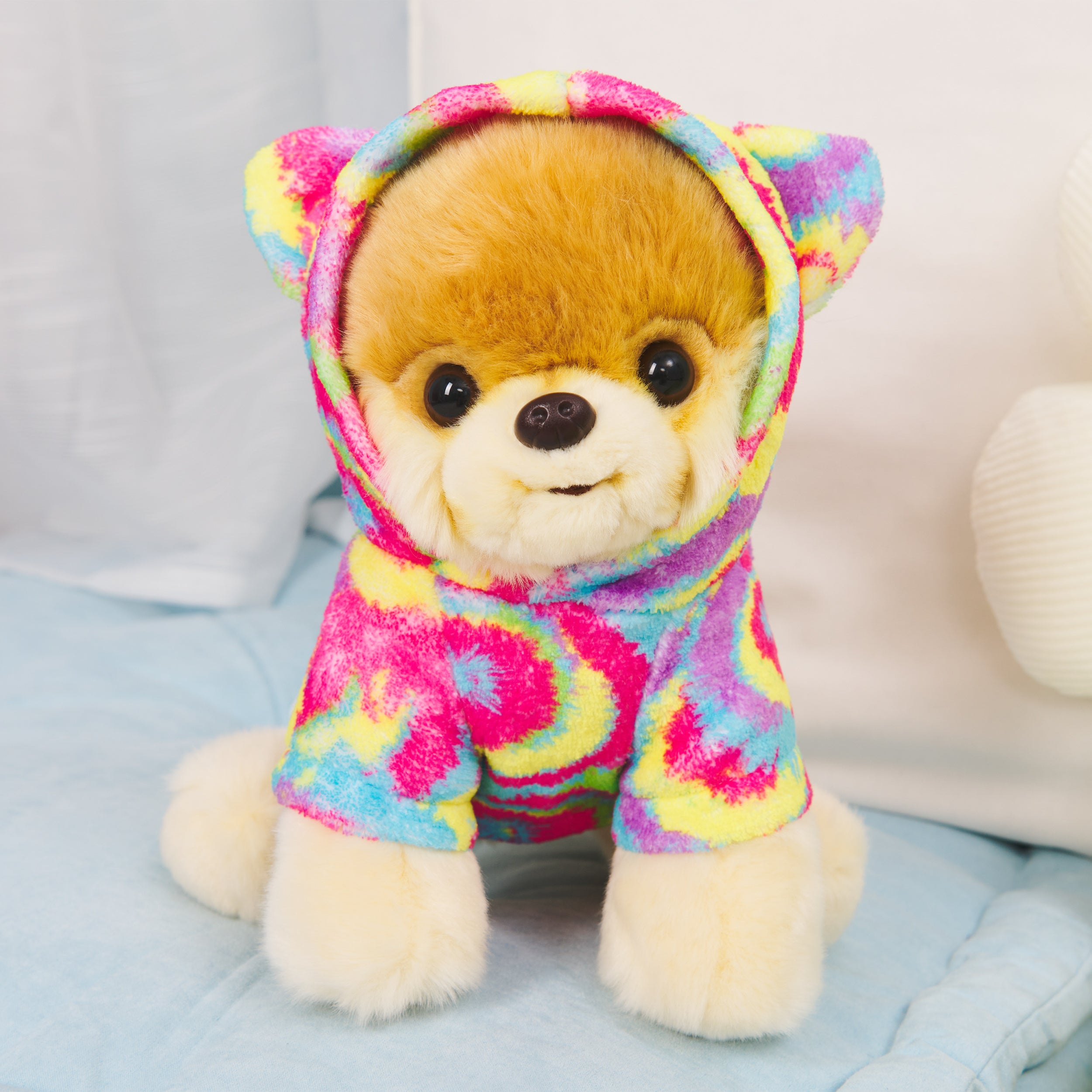 GUND Boo, The World’s Cutest Dog with Rainbow Hoodie Plush Pomeranian Stuffed Animal for Ages 1 and Up, 9”