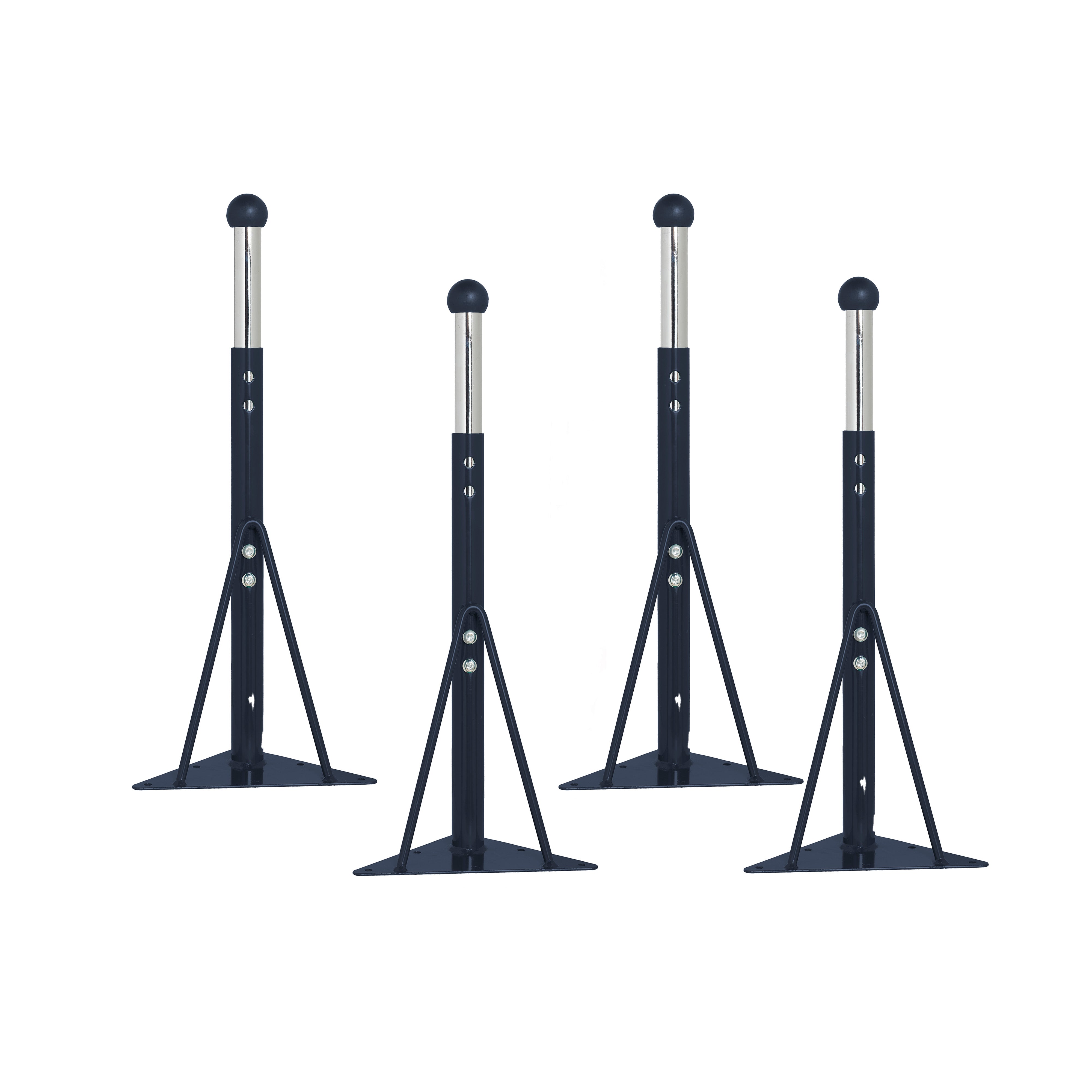 Standard Ball Glide Legs for Activity Tables, 4-Piece - Navy