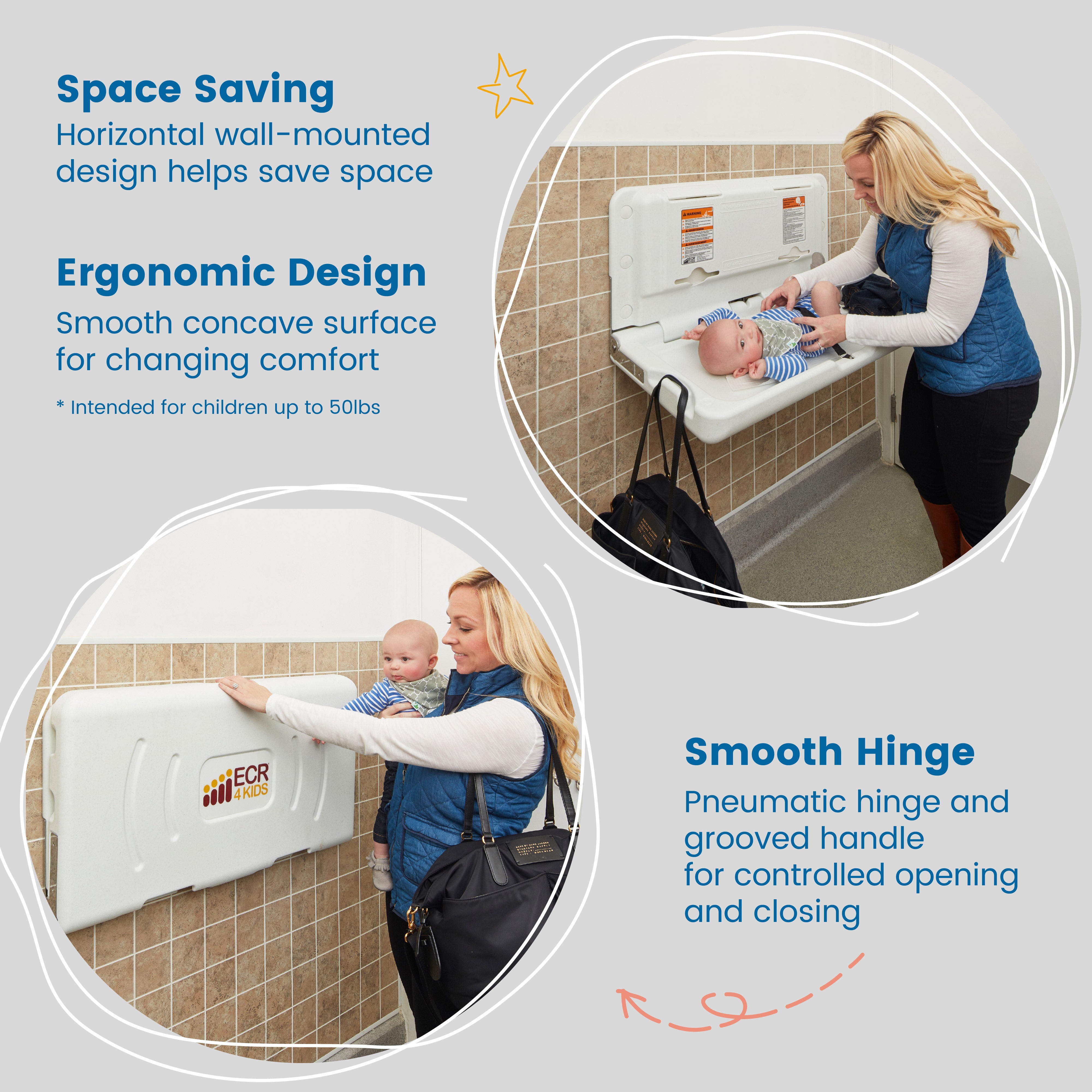 Horizontal Diaper Changing Station