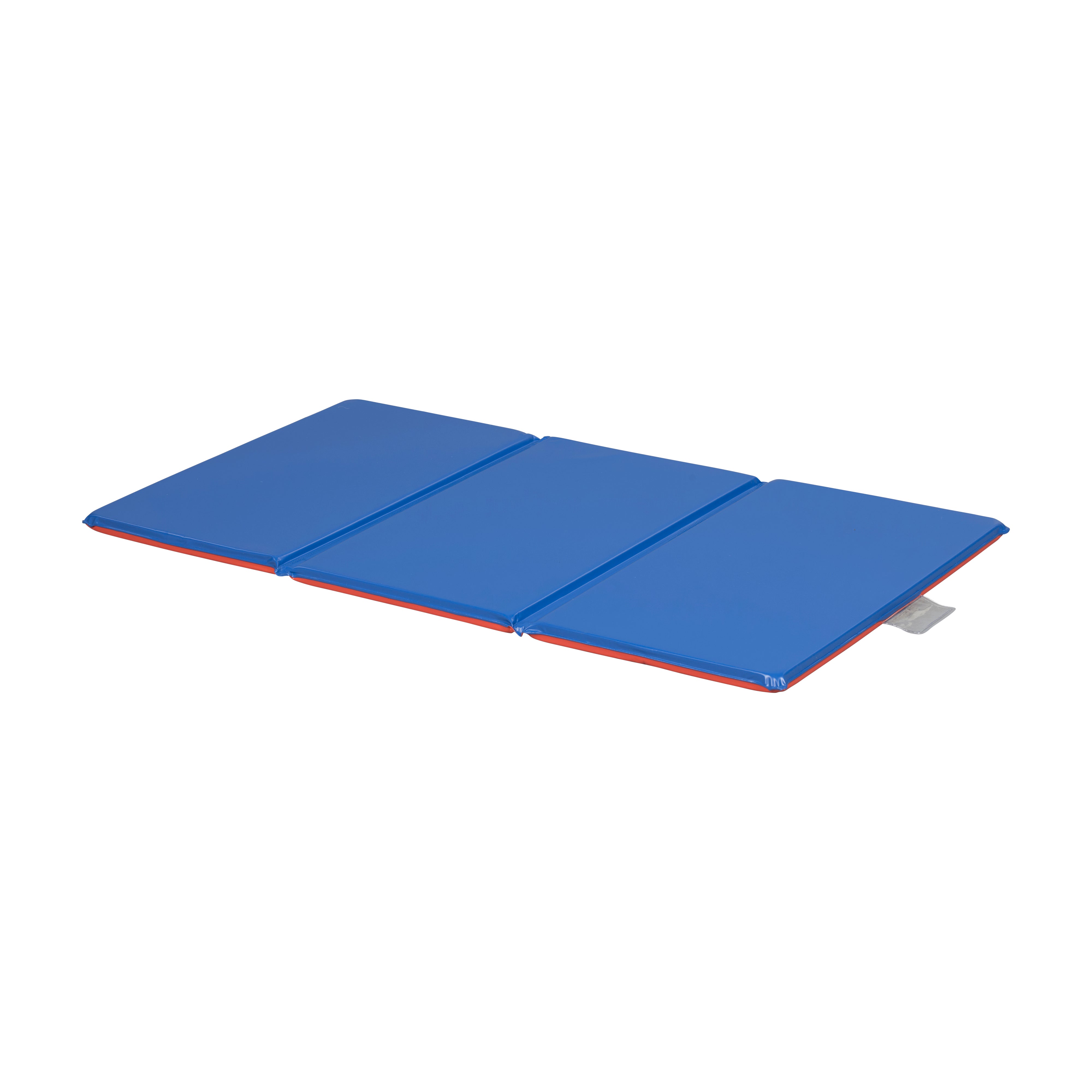 Premium Folding Rest Mat 3-Section 1in 5-Pack - Blue/Red