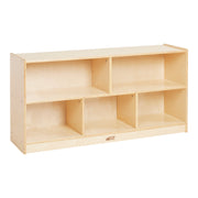 5-Compartment Storage Cabinet 24in H - Natural