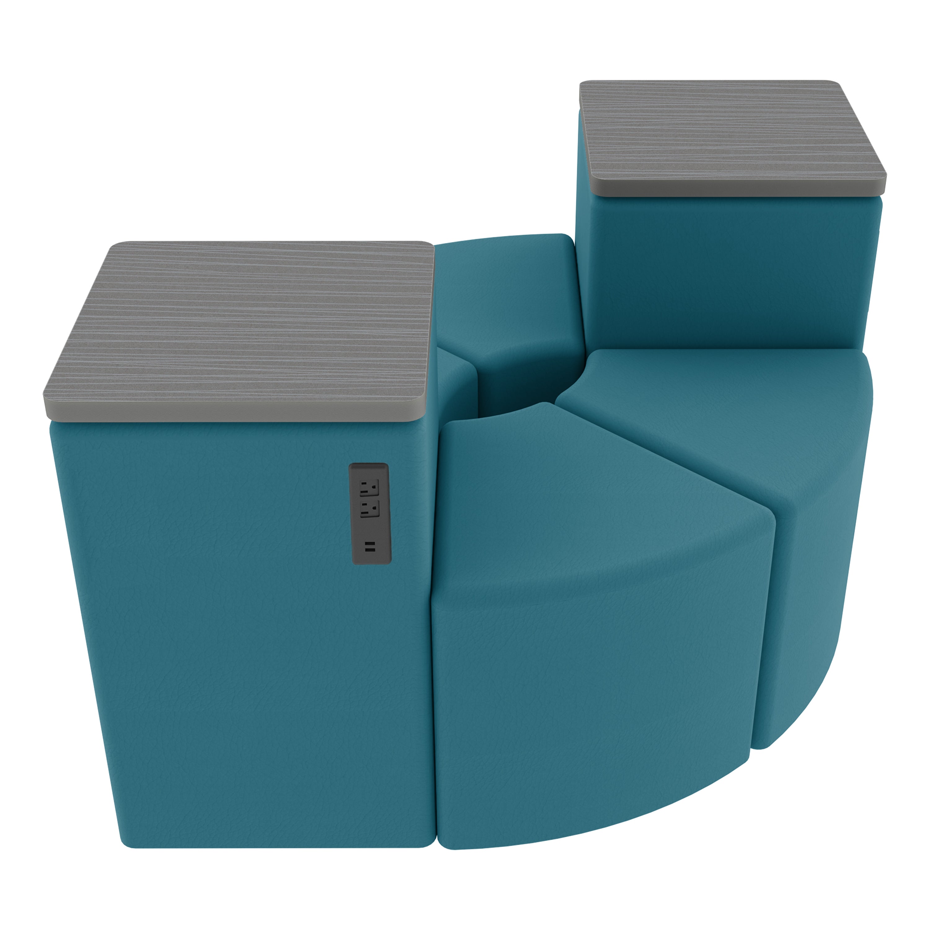 Pro Series Recharge Link Hub, 6-Piece Set - Teal/Cosmic Strandz