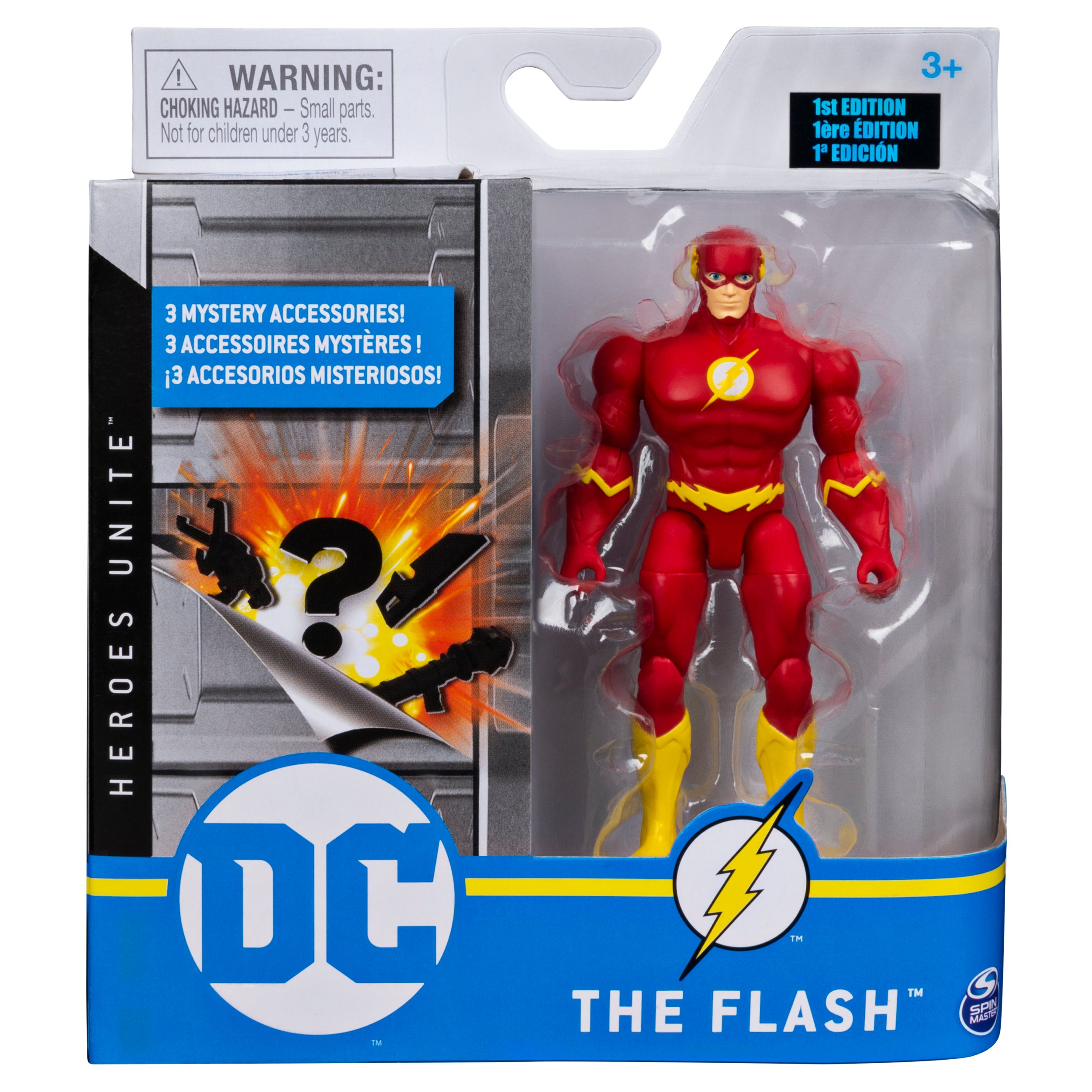 DC Comics, 4-Inch Action Figure with 3 Mystery Accessories Styles May Vary