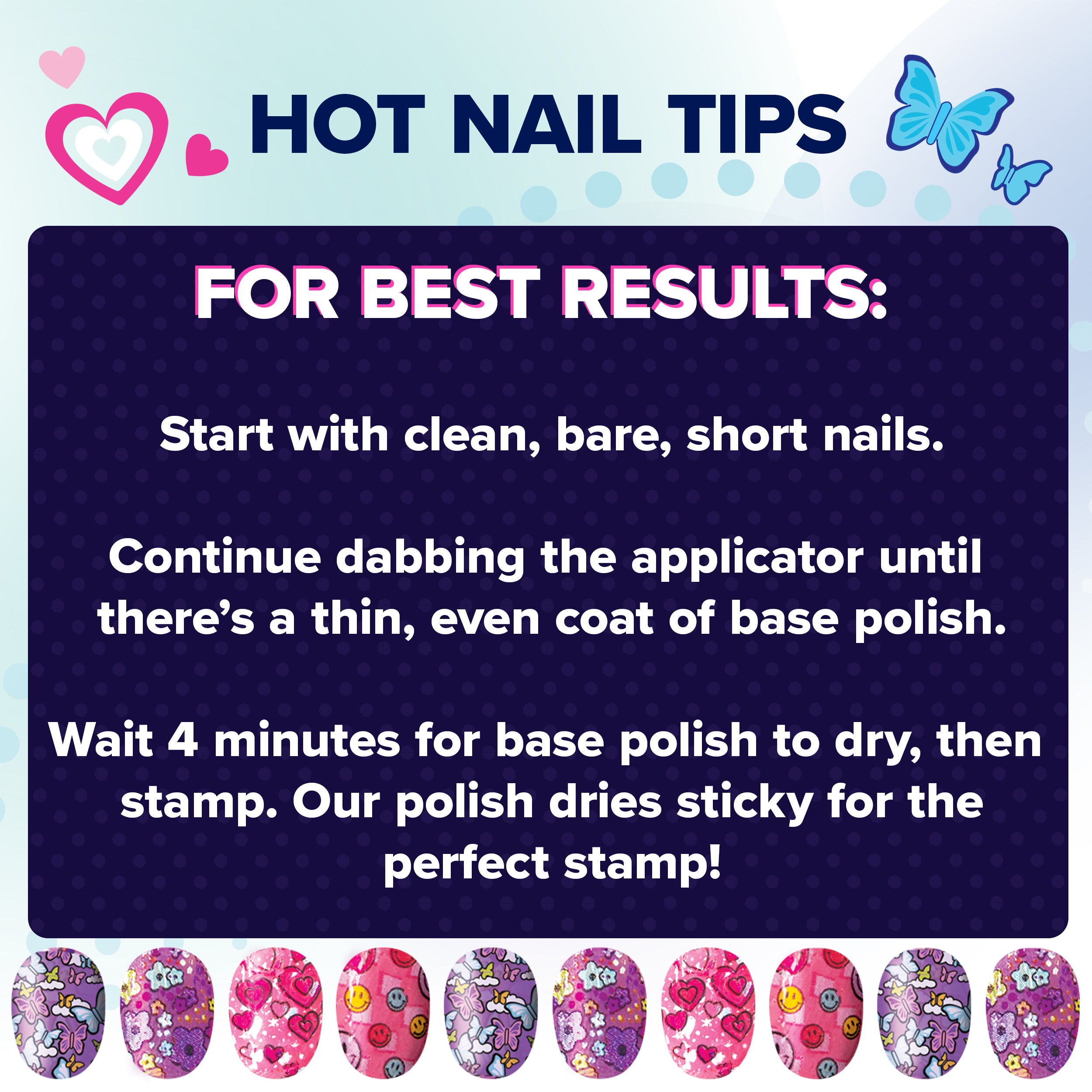 Cool Maker, GO GLAM Studio Nail Kit, Style 200 Nails, 4 Designs, 2 Polish Applicators & Mask Packaging May Vary, Arts and Crafts for Ages 7 and up